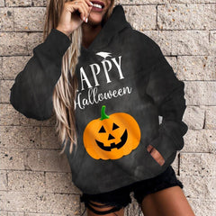 3D Printed Casual Hoodie for Women's Halloween