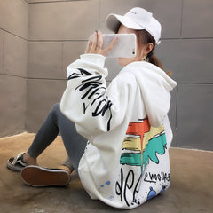 Thick Hooded Plus Velvet Sweater for Fashionable Comfort
