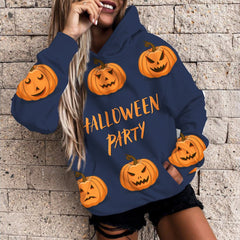 3D Printed Casual Hoodie for Women's Halloween