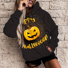 3D Printed Casual Hoodie for Women's Halloween