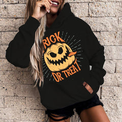 3D Printed Casual Hoodie for Women's Halloween